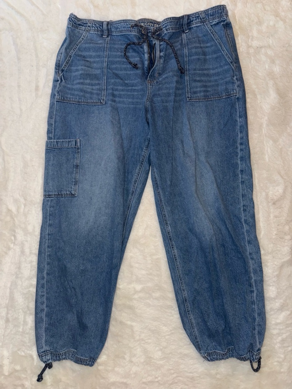 American eagle long length baggy jogger jean size 18